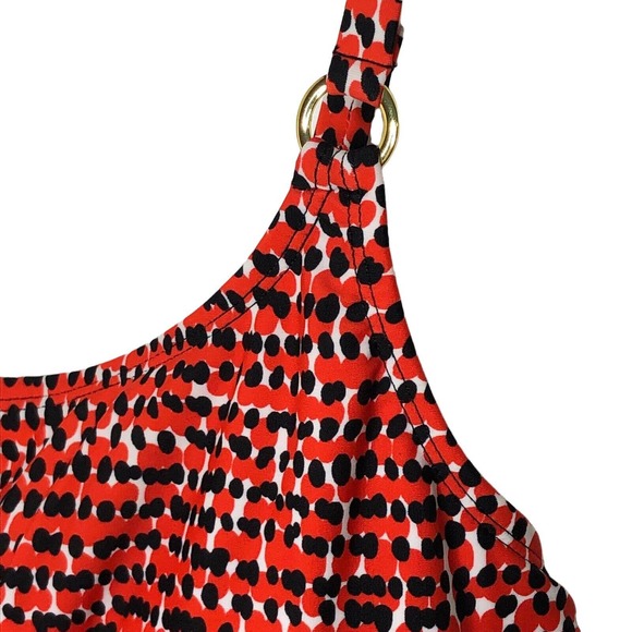 NWT Island‎ Escape Womens Tankni Size 12 Removeable Pads Abstract Print - Picture 2 of 6